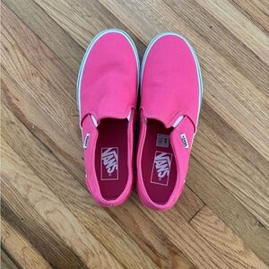 New hot pink vans size 8 women’s new with out tags